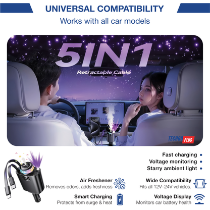 TGP™ Fast Charging Car Charger 5 IN 1 Ultra