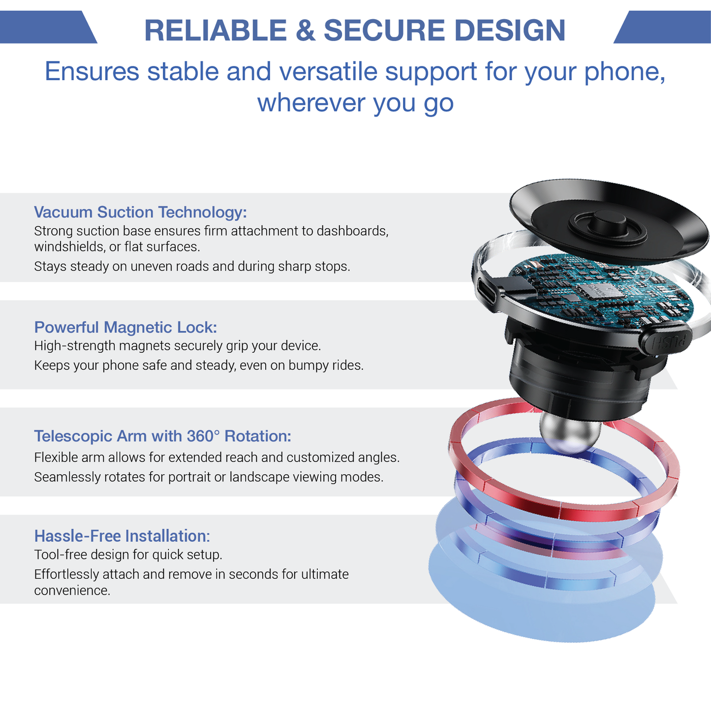 [ FREE GIFT ] TGP™ SecureGrip Pro Magnetic Holder New 2025 TGP04